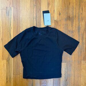 NWT Nike Zenvy Rib Women's Dri-FIT Short-Sleeve Top